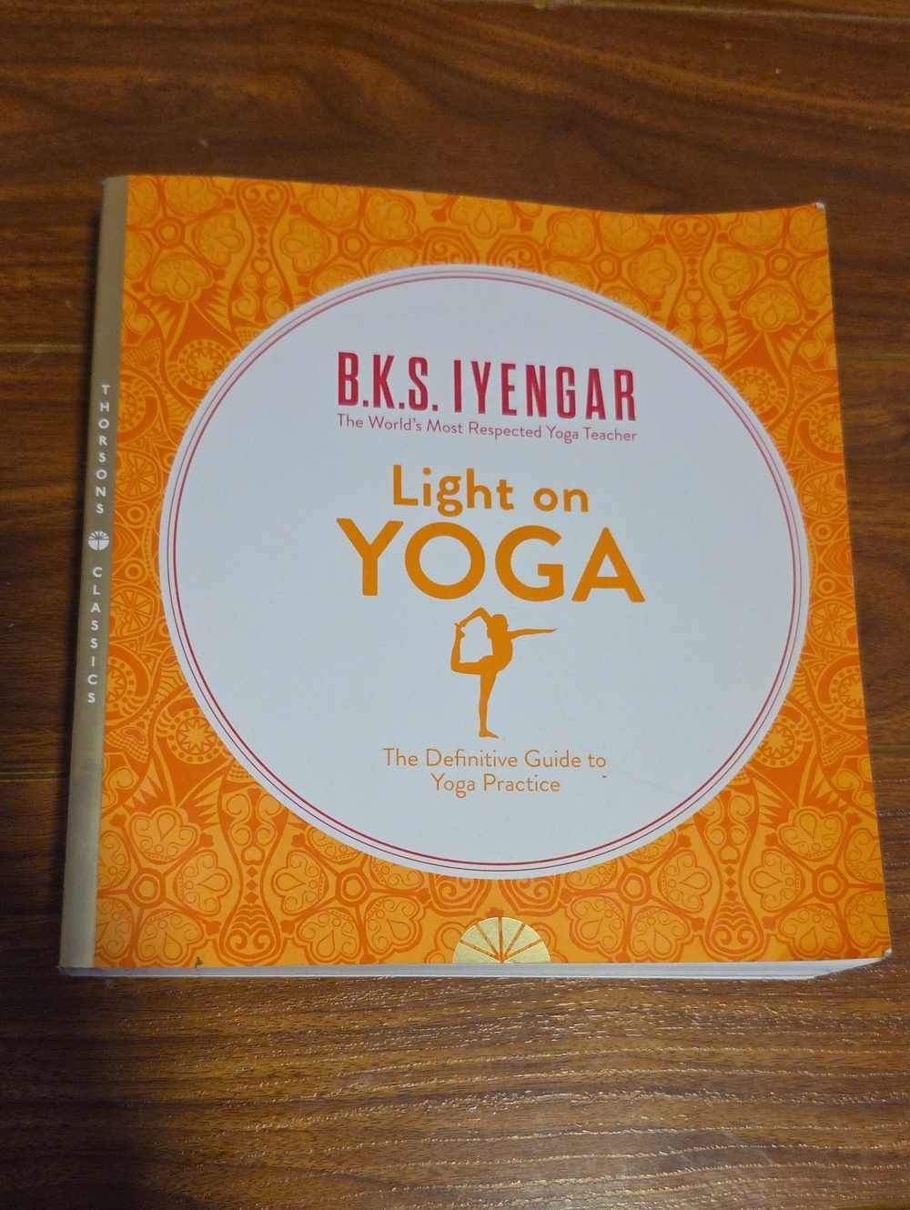 B.K.S. Iyengar "Light on Yoga" – Orange and White Cover